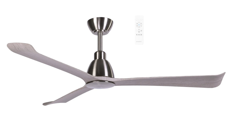 Polo DC 52″ Smart Ceiling Fan With WIFI Remote Control Nickel with Driftwood Ceiling Fan