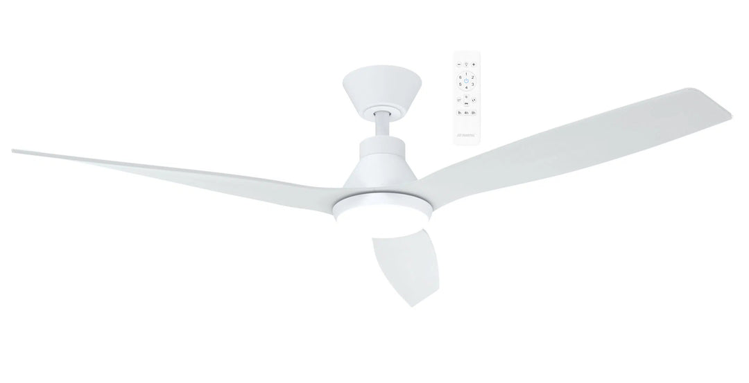 Triumph DC 52″ Smart Ceiling Fan With WIFI Remote Control + LED light White Ceiling Fan