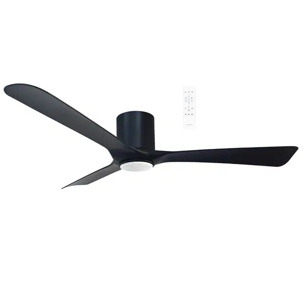 Fresno DC 52″ Smart Ceiling Fan With WIFI Remote Control + LED light Black Ceiling Fan