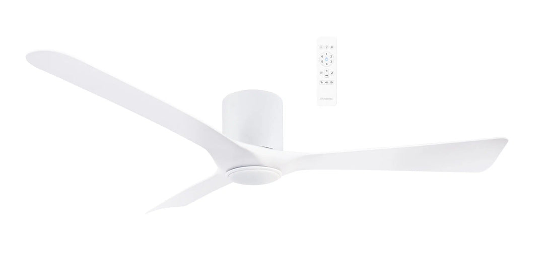 Fresno DC 52″ Smart Ceiling Fan With WIFI Remote Control + LED light White Ceiling Fan