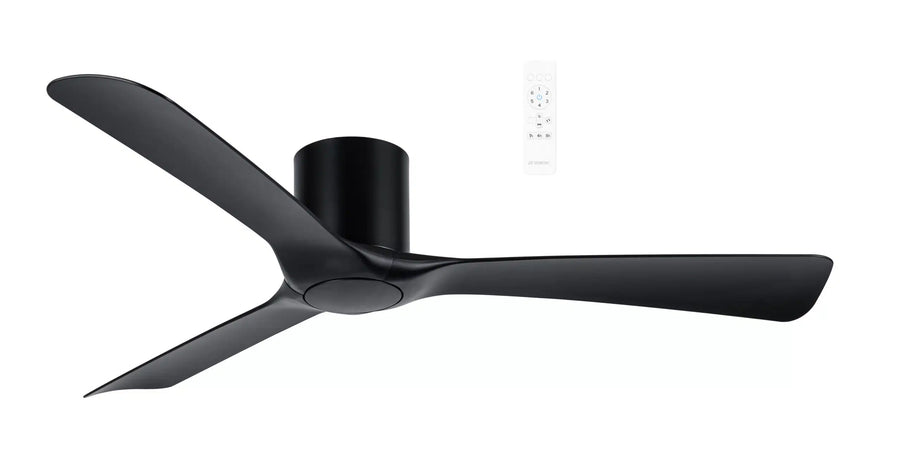 Fresno DC 52″ Smart Ceiling Fan With WIFI Remote Control Black Ceiling Fan