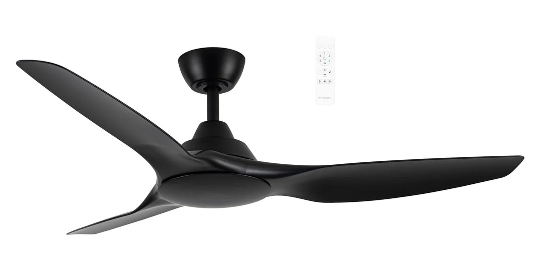 Impact DC 52″ Smart Ceiling Fan With WIFI Remote Control Black Ceiling Fan