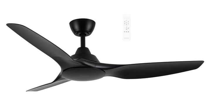 Impact DC 52″ Smart Ceiling Fan With WIFI Remote Control Black Ceiling Fan