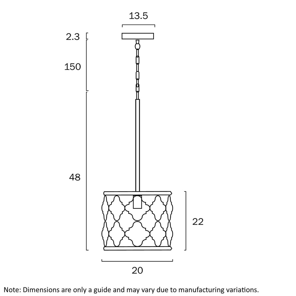 TELBIX MIMOSA 1LT PENDANT Pendant