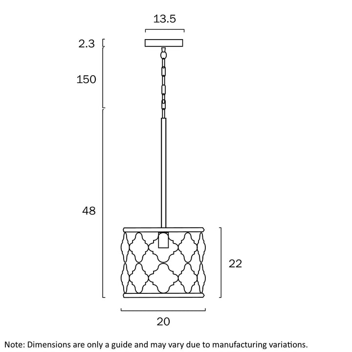 TELBIX MIMOSA 1LT PENDANT Pendant