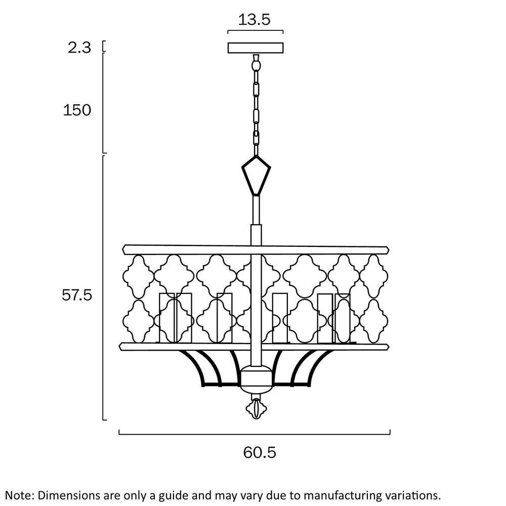 TELBIX MIMOSA ROUND 6LT PENDANT Pendant