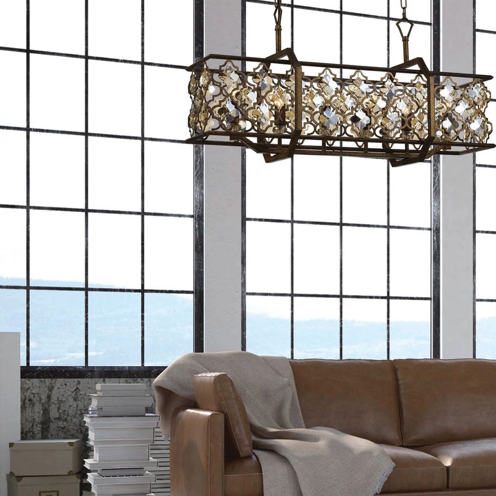 TELBIX MIMOSA RECTANGLE 6LT PENDANT Pendant