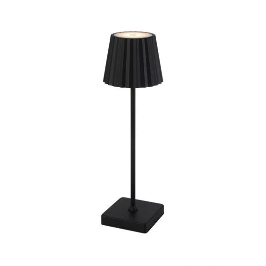 Telbix MINDY RECHARGEABLE TABLE LAMP Black TABLE LAMP