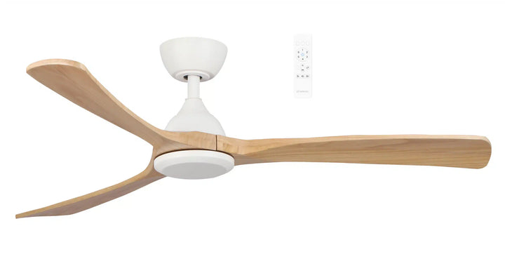 Norfolk DC 48″ & 56″ Smart Ceiling Fan With WIFI Remote Control White with natural Celling Fan