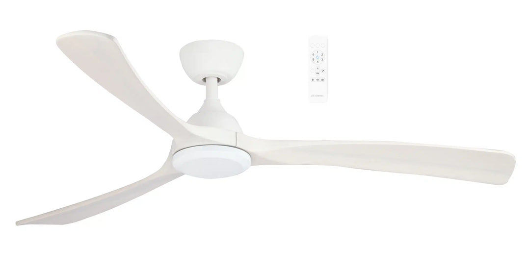 Norfolk DC 48″ & 56″ Smart Ceiling Fan With WIFI Remote Control White with white wash Celling Fan