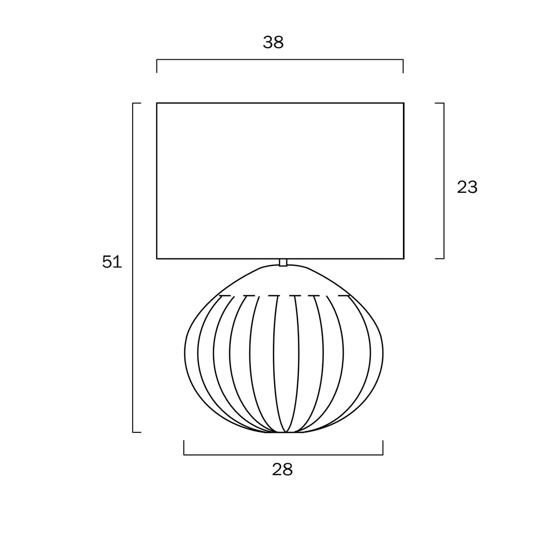 TELBIX MOHAN 38 TABLE LAMP TABLE LAMP