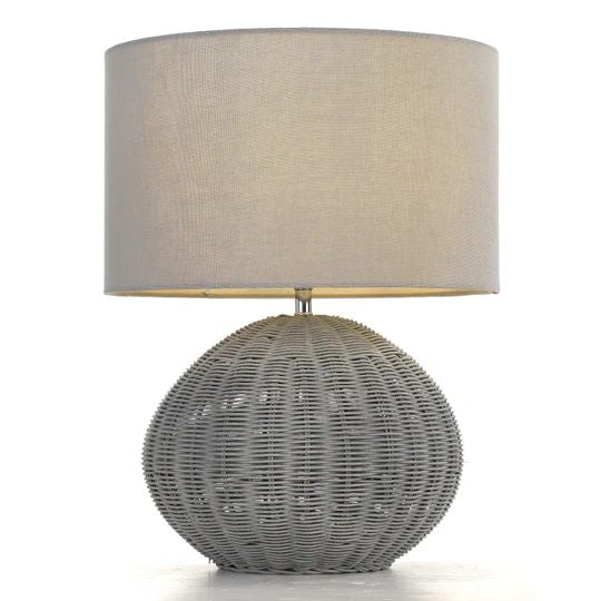 TELBIX MOHAN 38 TABLE LAMP GREY TABLE LAMP