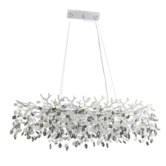 Telbix MOLENA 10 LIGHT RECTANGULAR PENDANT Chrome Pendant