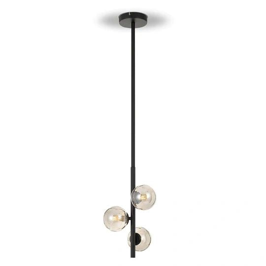 TELBIX MORAN 3 LIGHTS PENDANT BLACK SMOKE Pendant