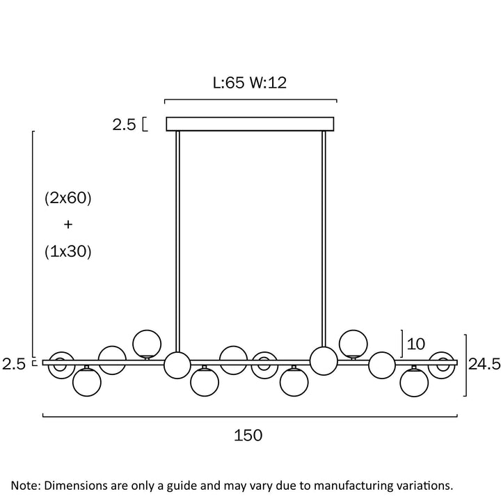 TELBIX MORAN 14 LIGHTS PENDANT Pendant