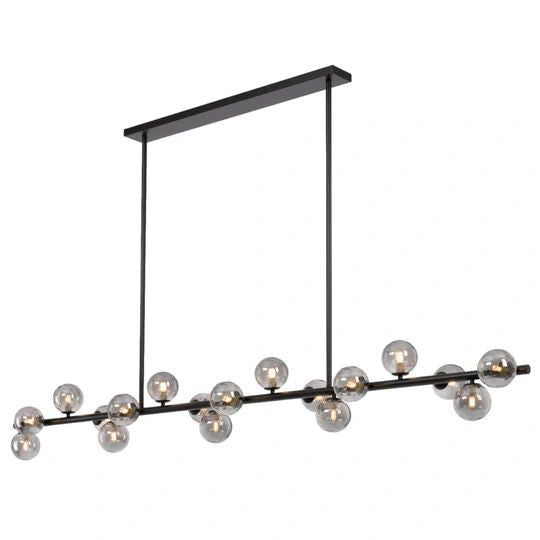 TELBIX MORAN 18 LIGHTS PENDANT BLACK SMOKE Pendant
