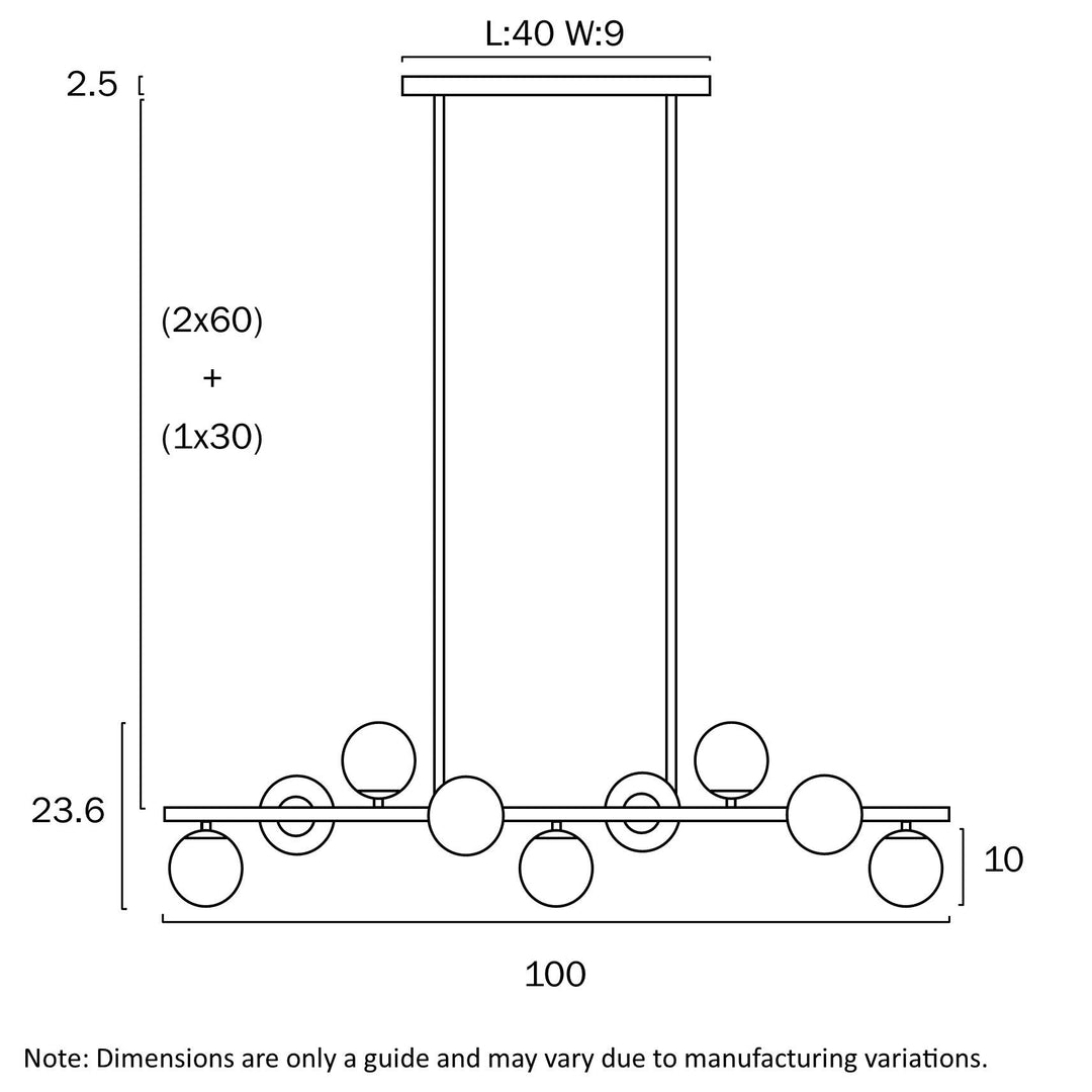 TELBIX MORAN 9 LIGHTS PENDANT Pendant
