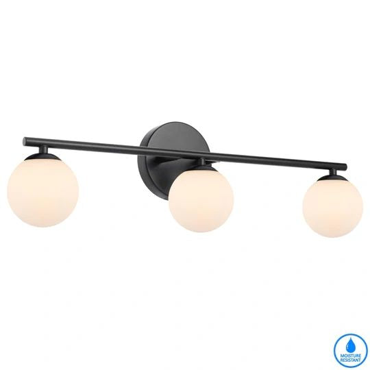 TELBIX MORAN 3 LIGHTS WALL LIGHT BLACK WALL LIGHT