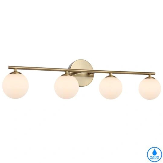 TELBIX MORAN 4 LIGHTS WALL LIGHT ANTIQUE GOLD WALL LIGHT