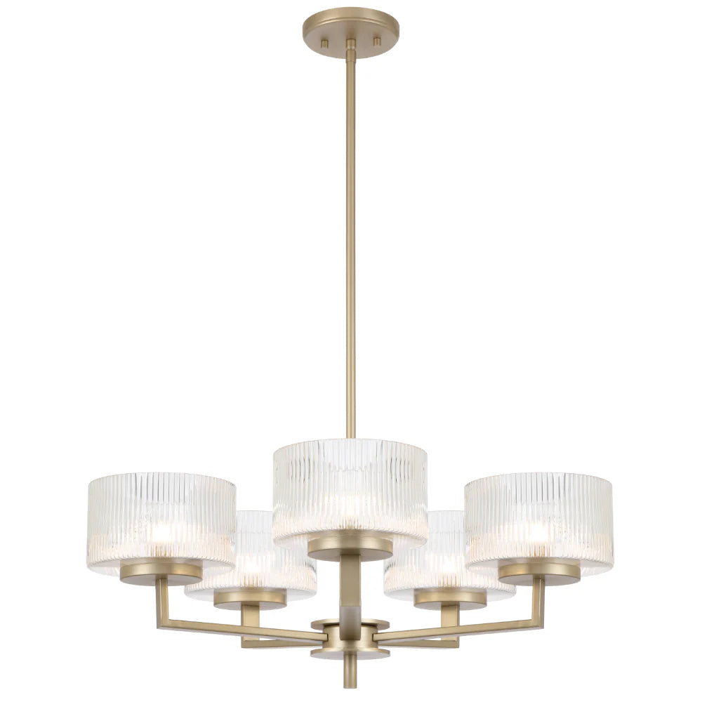 MORENO 5 LIGHT PENDANT Antique Silver Pendant