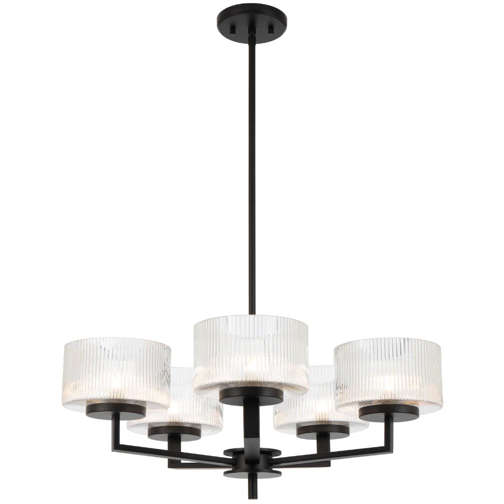 MORENO 5 LIGHT PENDANT Black Pendant