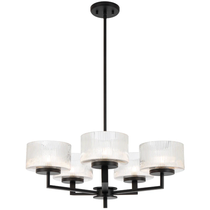 MORENO 5 LIGHT PENDANT Black Pendant