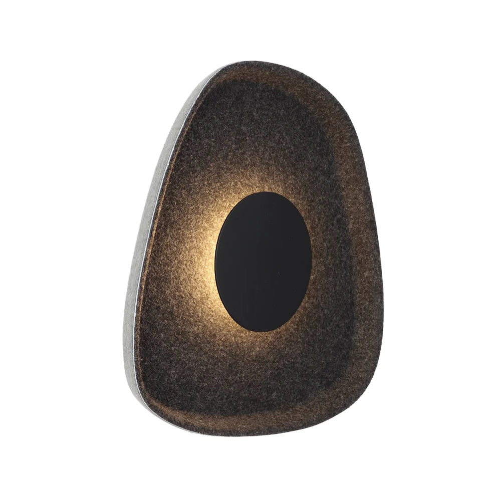 MORO WALL LIGHT Ash Black on Grey WALL LIGHT