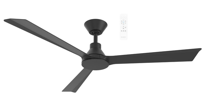 Riviera DC 52″ Smart Ceiling Fan With WIFI Remote Control Matte Black Ceiling Fan