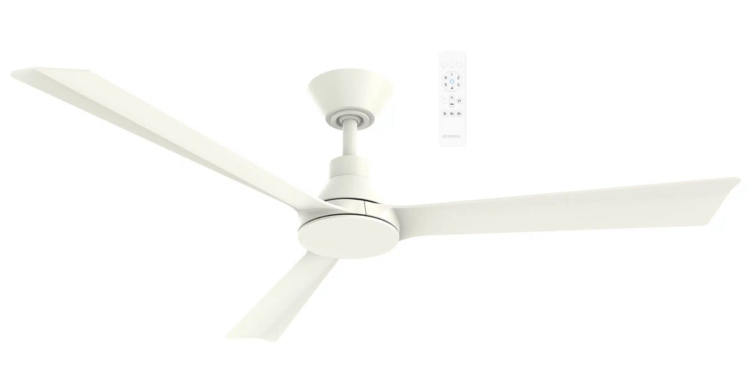Riviera DC 52″ Smart Ceiling Fan With WIFI Remote Control Matte White Ceiling Fan