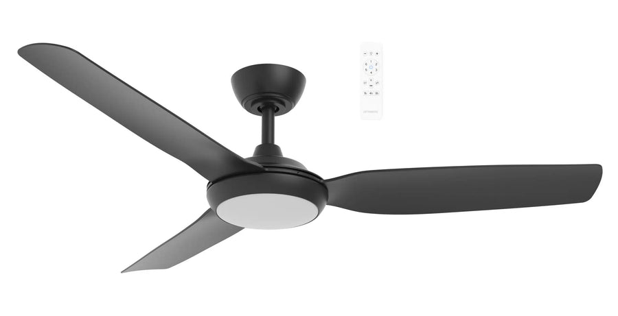 Viper DC 48″ & 52″ 3 Blade Smart Ceiling Fan With WIFI Remote Control + LED Light Black Ceiling Fan