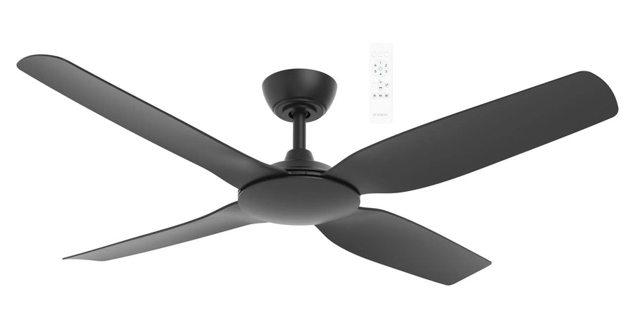 Viper DC 48″ & 52″ 4 Blade Smart Ceiling Fan With WIFI Remote Control Black Ceiling Fan