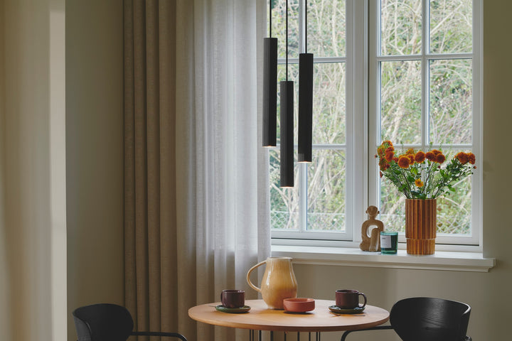 Vico 3-Rondel Pendant Black Pendant