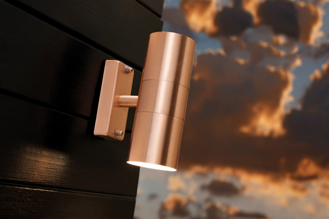 Tin Double Wall light Copper/Black WALL LIGHT