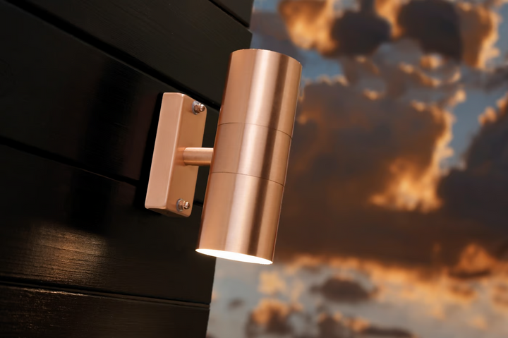 Tin Double Wall light Copper/Black WALL LIGHT