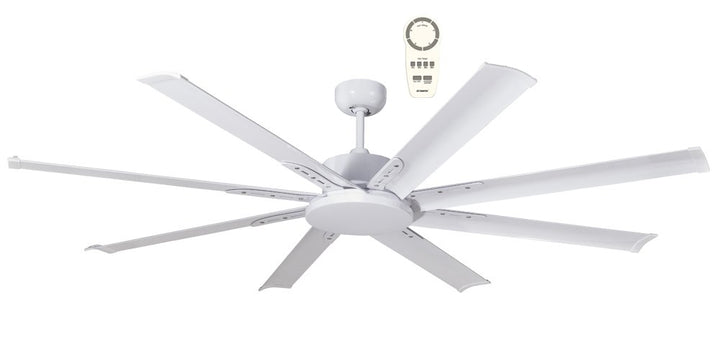 Albatross Mini 65″ DC Ceiling Fan With Remote Matte White Celling Fan
