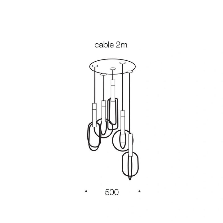 TELBIX MARVIN 5 LIGHTS PENDANT Pendant
