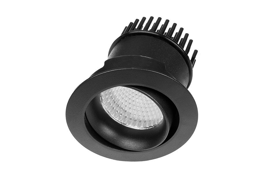 Microled MDG6 5W Recessed Petite Adjustable Downlight Black Downlight