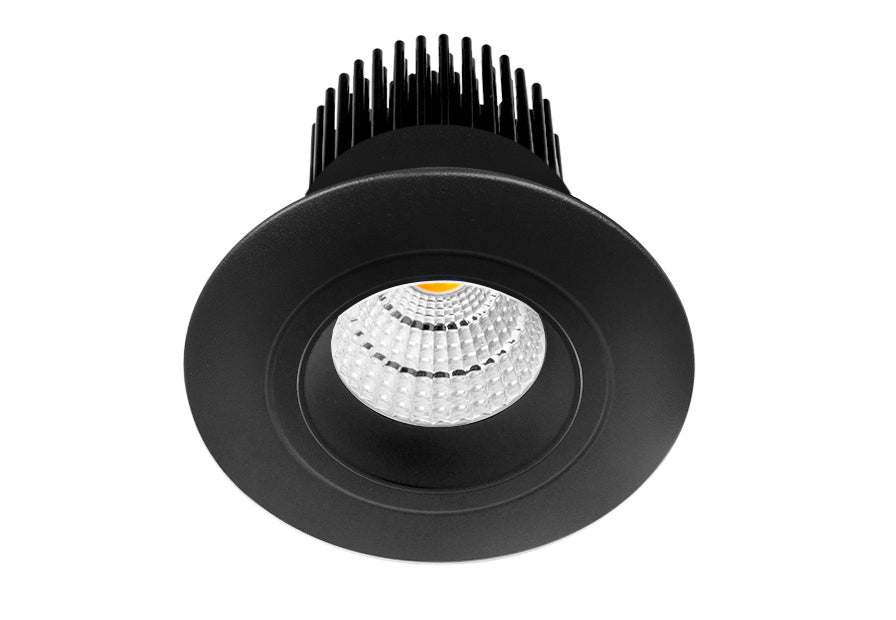 Miniled XDF10 10W IP65 Rated Recessed Downlight Black with Black Insert Downlight