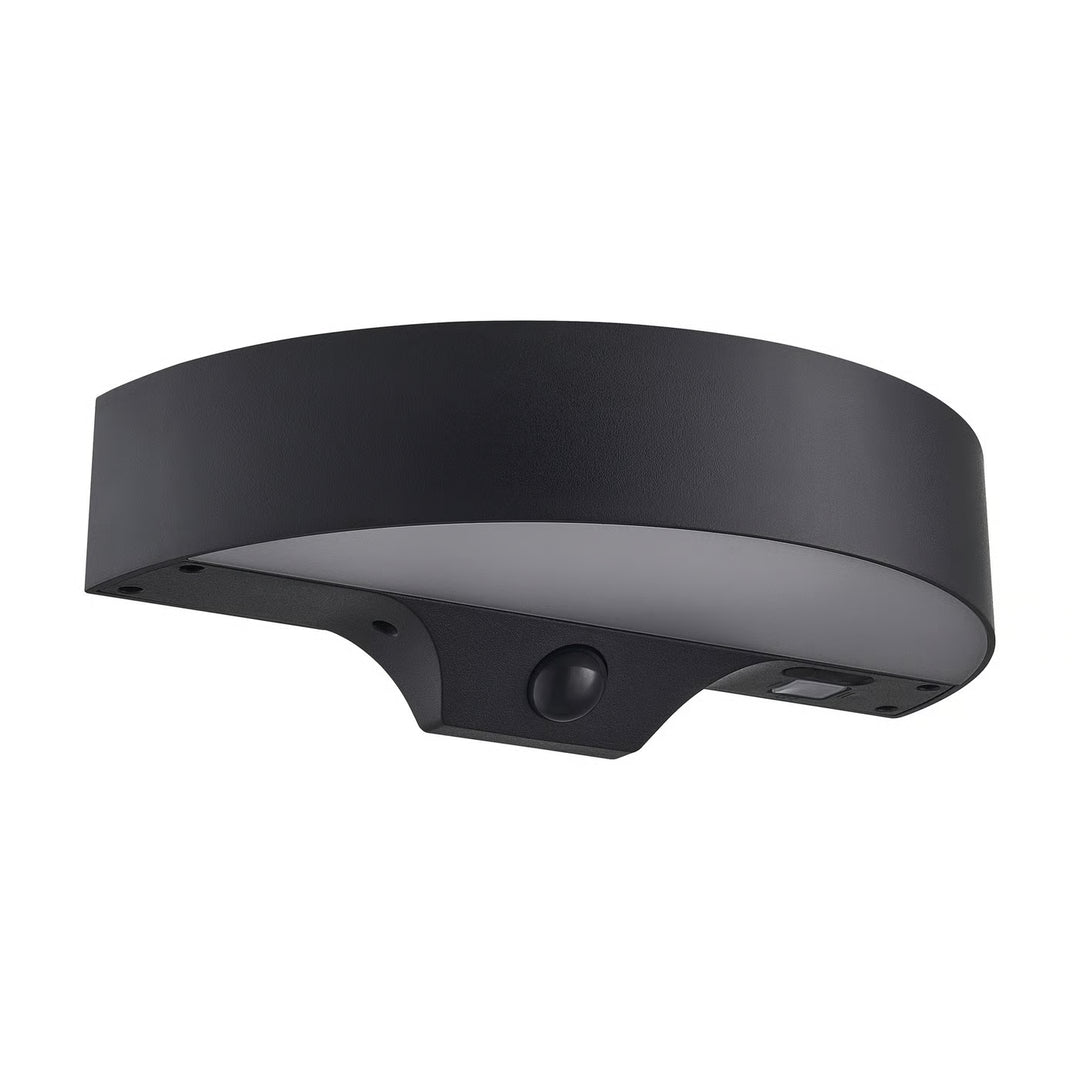 Monay Round Solar up and down Wall light Black Solar Wall Light