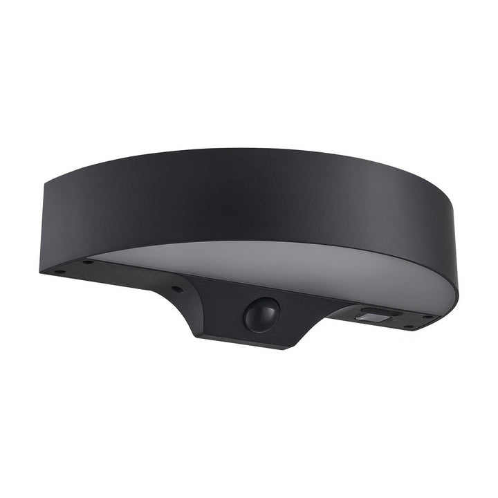 Monay Round Solar up and down Wall light Black Solar Wall Light