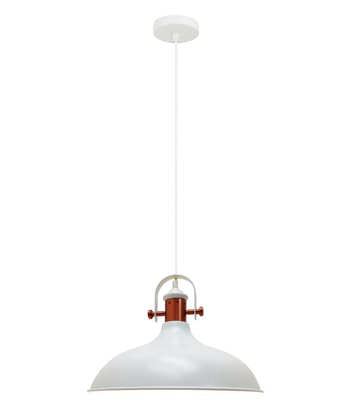 NARVIK: Industrial Scandinavian Dome Shape With Copper Plating Pendant Lights Pendant
