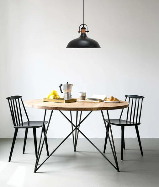 NARVIK: Industrial Scandinavian Dome Shape With Copper Plating Pendant Lights Pendant