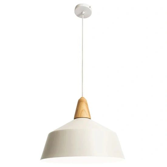 Mercator Noel 1Lt Large Pendant Light WHITE Pendant