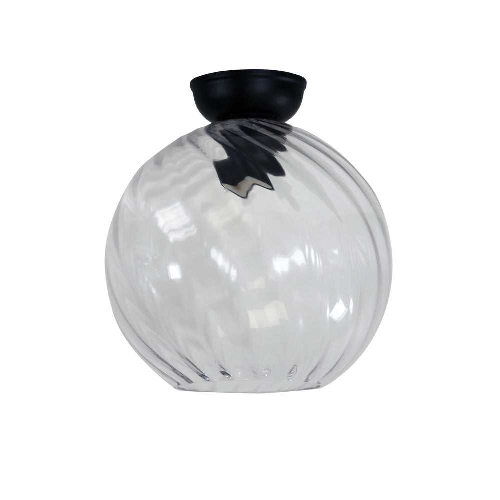 TWIST.20 DIY BK Textured Clear Glass DI BATTEN FIX