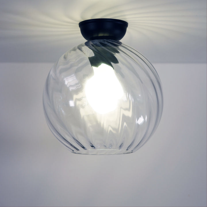 TWIST.20 DIY BK Textured Clear Glass DI BATTEN FIX