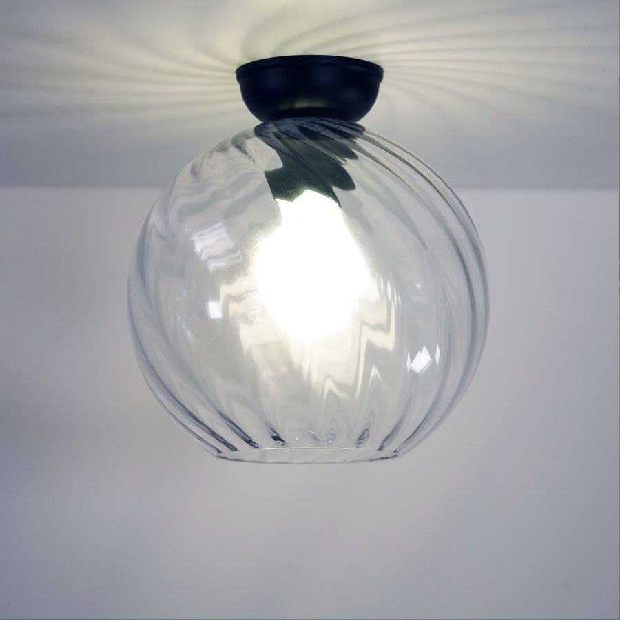 TWIST.20 DIY BK Textured Clear Glass DI BATTEN FIX