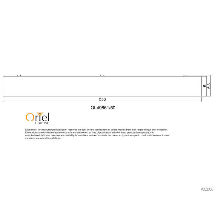 ORBIS.50 BLACK/WHITE TriColour LED Ceiling Light OYSTER LIGHT