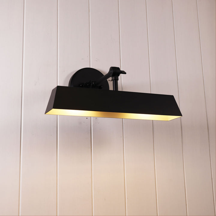LOXBY Metal Wall Light Black WALL LIGHT