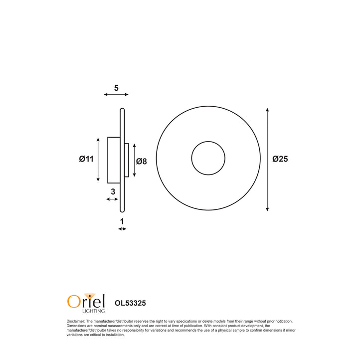 CINCIN WALL LIGHT Tri-Colour LED Wall Light WALL LIGHT