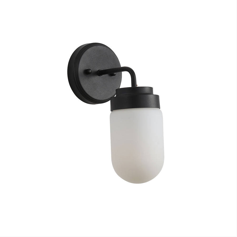DUNBURN BLACK Wall Light Black VANITY LIGHT